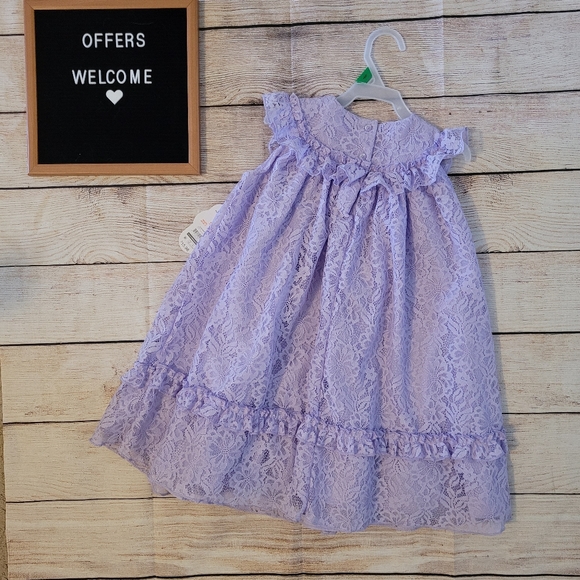 NWT Girls Spring Dress Purple ✨️ - Picture 3 of 16